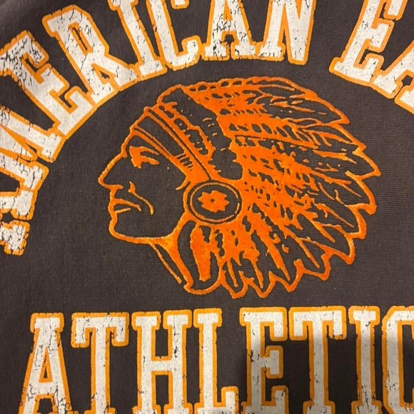 RARE Mens Tall American Eagle Boxy Hoodie WASHED GRAY Faded Distressed XXLT - Picture 2 of 8